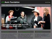 Tablet Screenshot of nwmusicfoundation.org